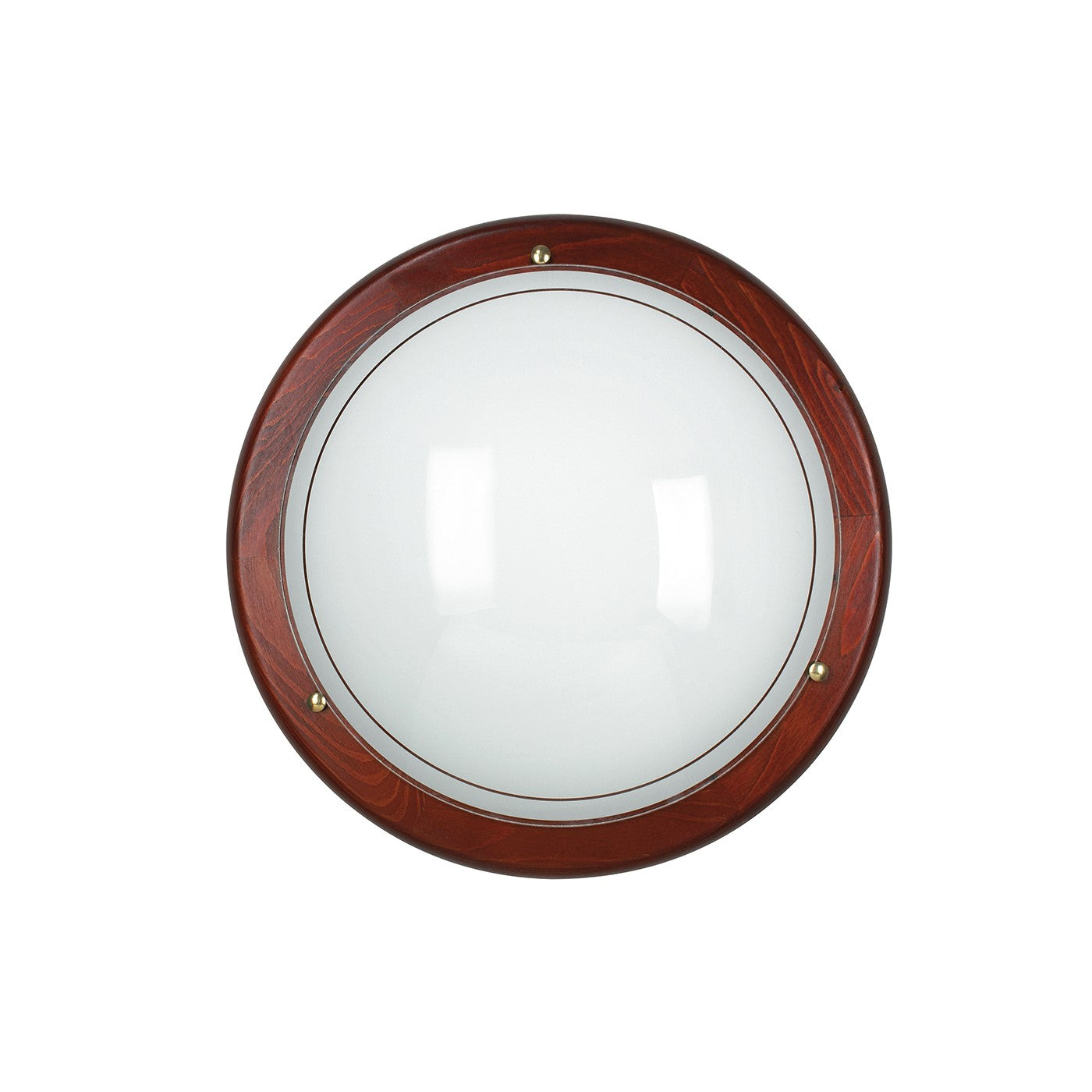 Plafoniera 1010 in vetro con cornice in legno (2XE27) - FT-FeelThe