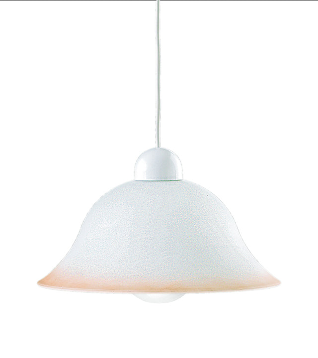 Lampadario a sospensione SETTECENTO in vetro con bordo decorato in vari colori - FT-FeelThe