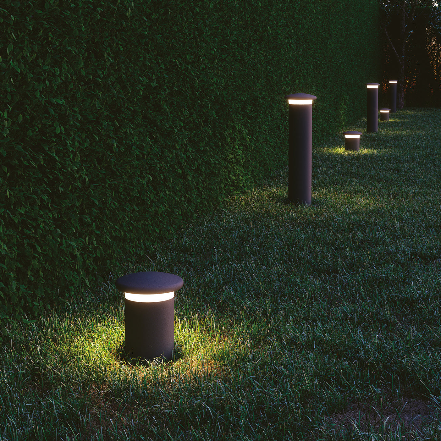 Paletto LED BITT in alluminio per ambienti esterni - FT-FeelThe