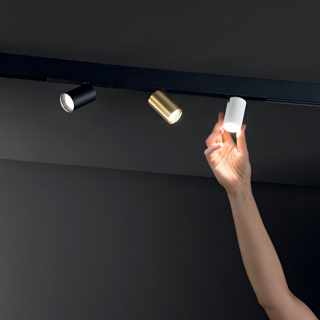 Faro binario LED con luce spot DAVINCI FANS 48V in alluminio - FT-FeelThe