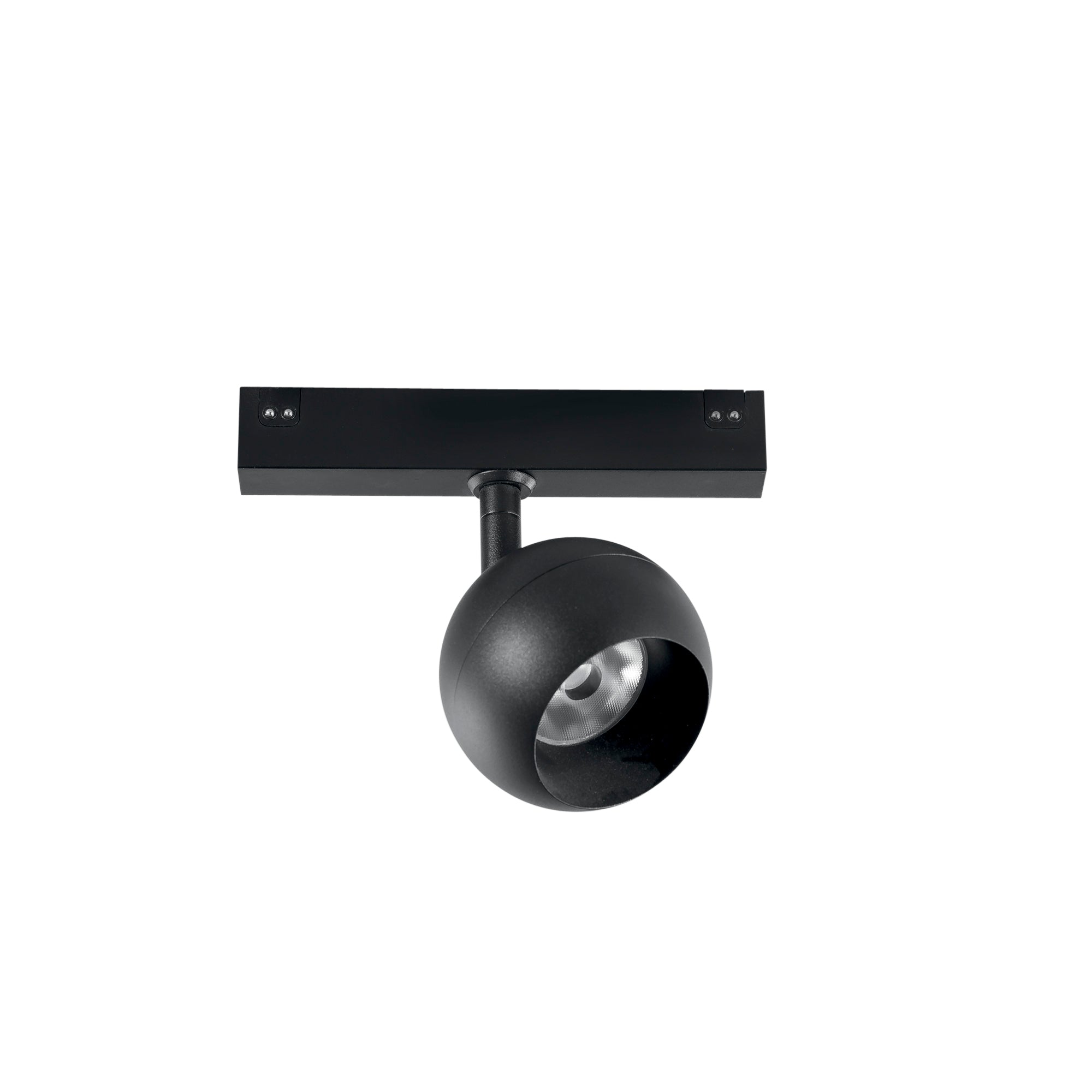 Faro binario LED con luce spot DAVINCI GOAL nero 48V in alluminio - FT-FeelThe