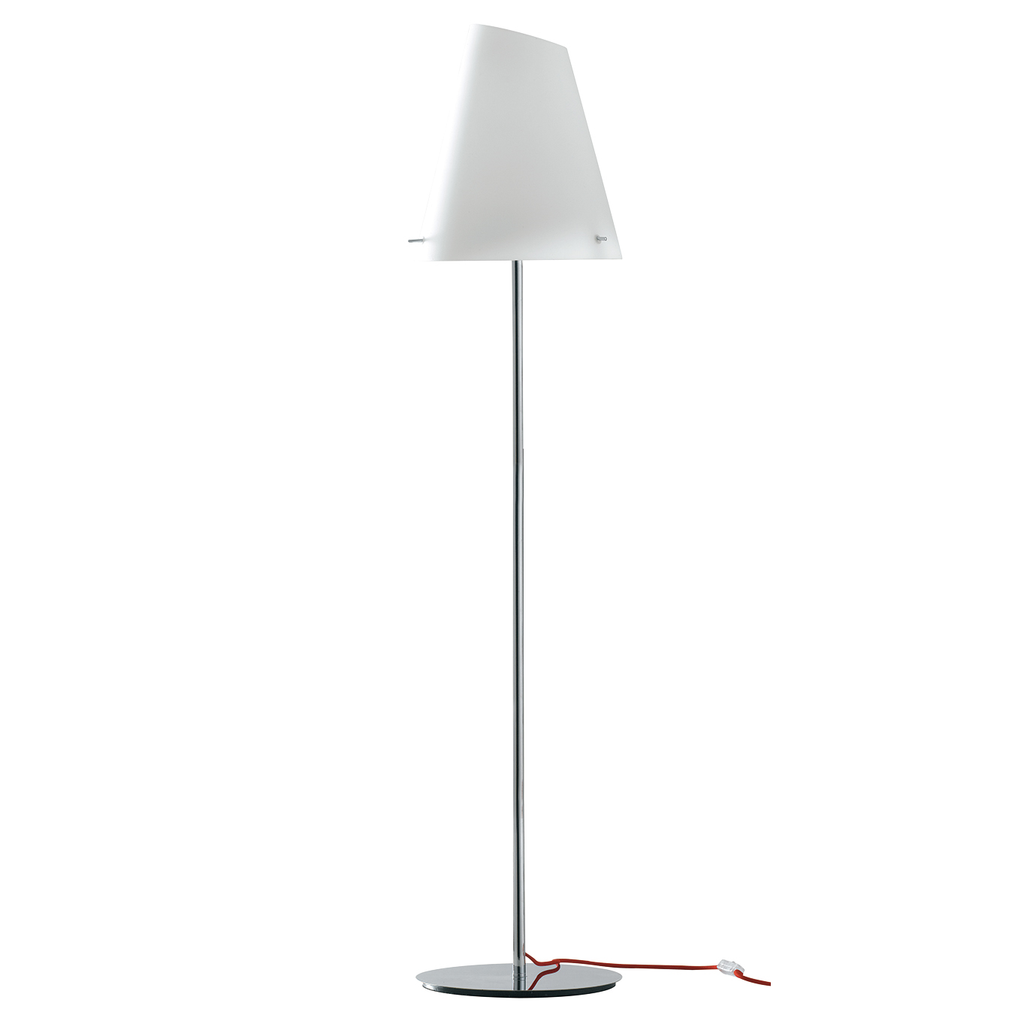 Piantana ERMES, disponibile con cavo in tessuto rosso o in PVC nero - FT-FeelThe