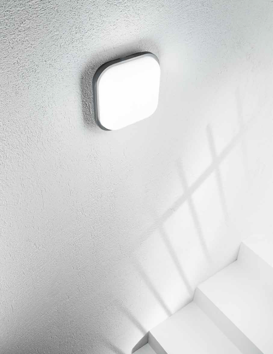 Applique LED EVER quadrata adatta per esterni - FT-FeelThe