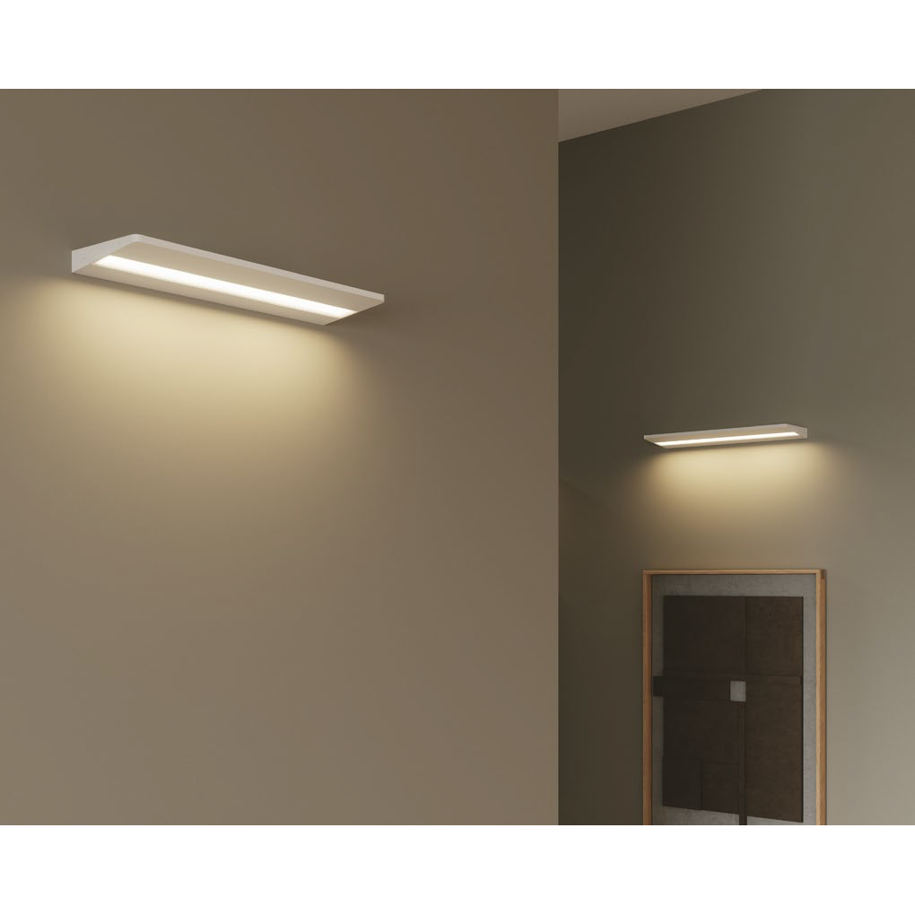 Applique LED GRADO 10W in alluminio bianco a luce naturale - FT-FeelThe