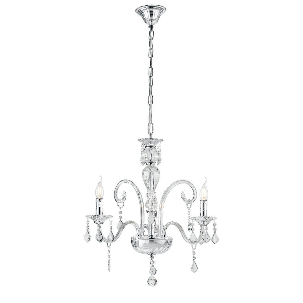 Lampadario a sospensione CRISTALLO in vetro con pendenti in cristallo - FT-FeelThe