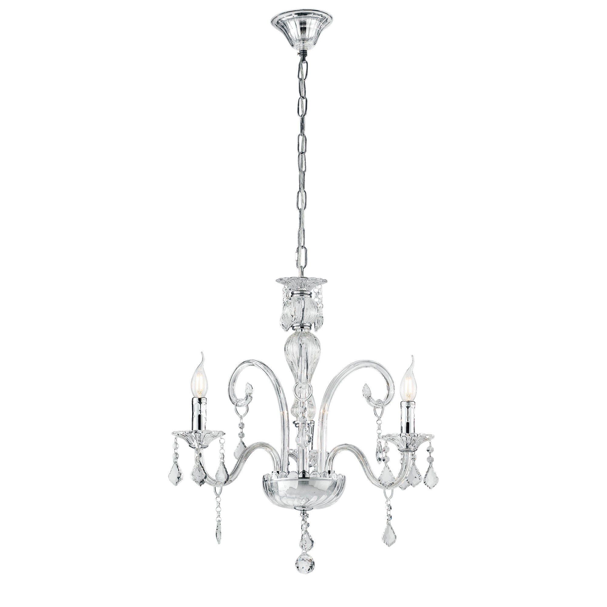 Lampadario a sospensione CRISTALLO in vetro con pendenti in cristallo - FT-FeelThe