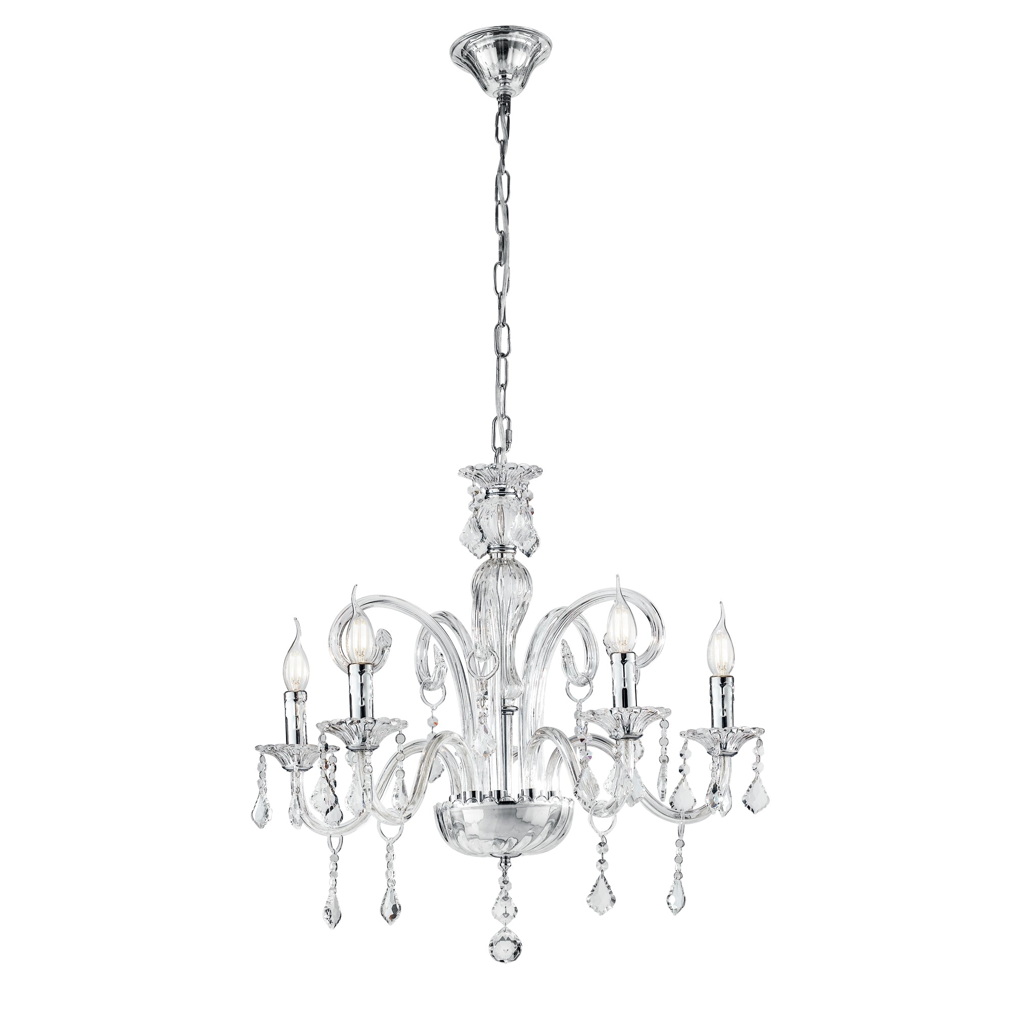 Lampadario a sospensione CRISTALLO in vetro con pendenti in cristallo - FT-FeelThe