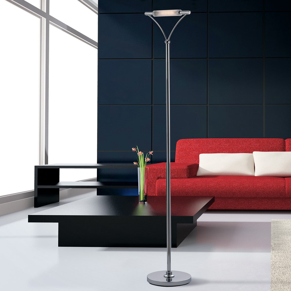 Piantana ET in metallo e diffusore in vetro - FT-FeelThe