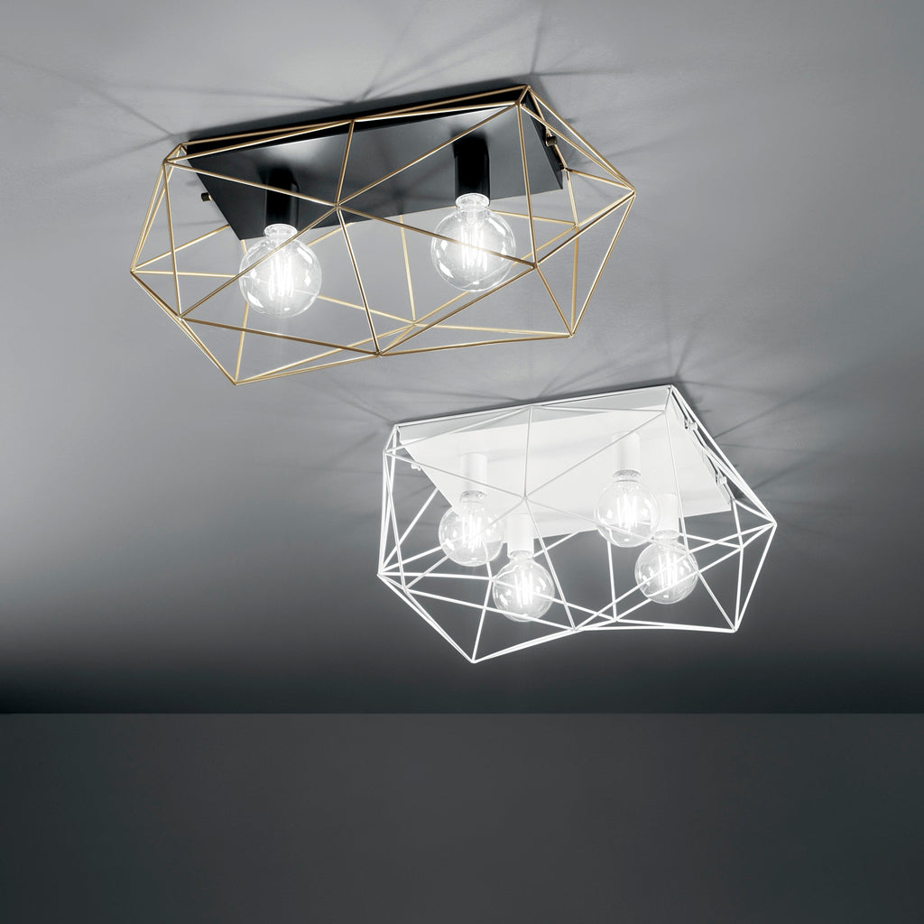 Plafoniera ABRAXAS in metallo dal design geometrico - FT-FeelThe