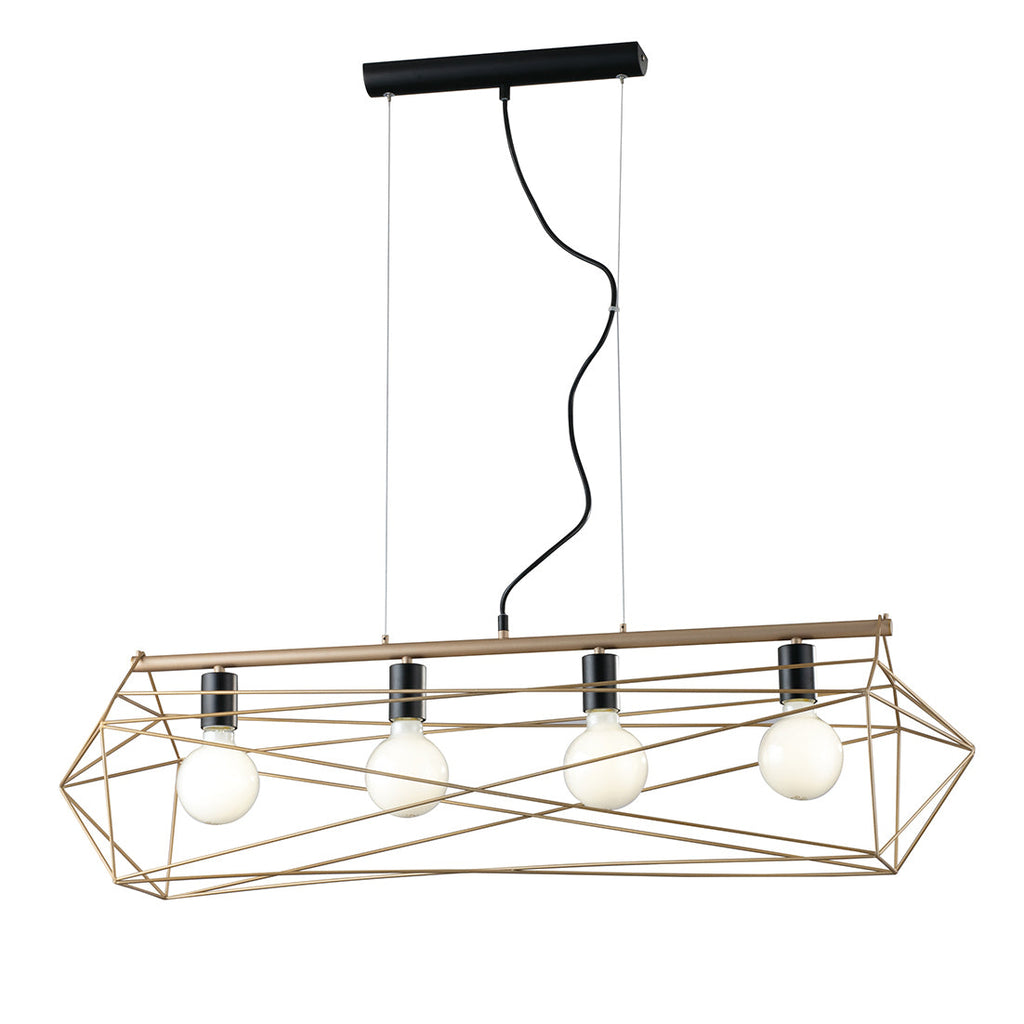 Lampadario a sospensione ABRAXAS, quattro luci - FT-FeelThe