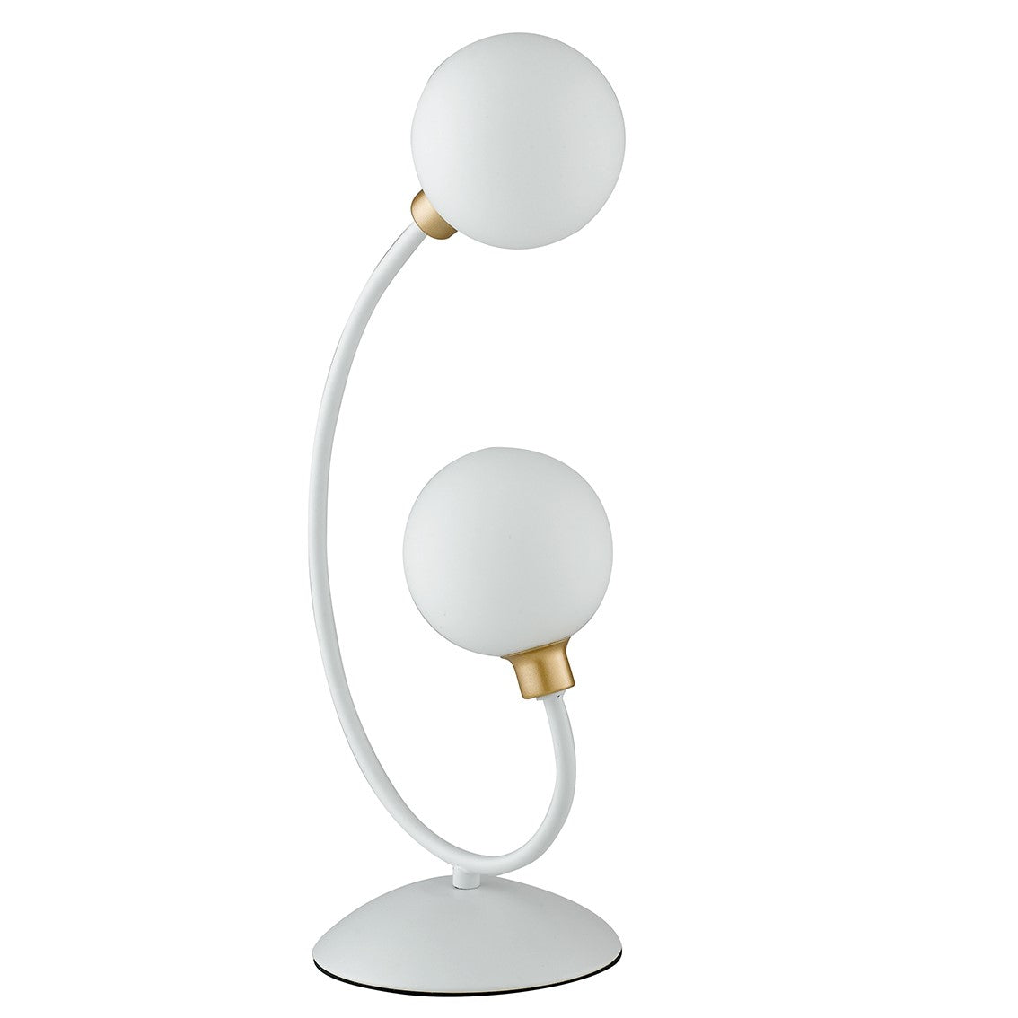 Lampada da tavolo AIDA in metallo satinato e diffusori in vetro - FT-FeelThe