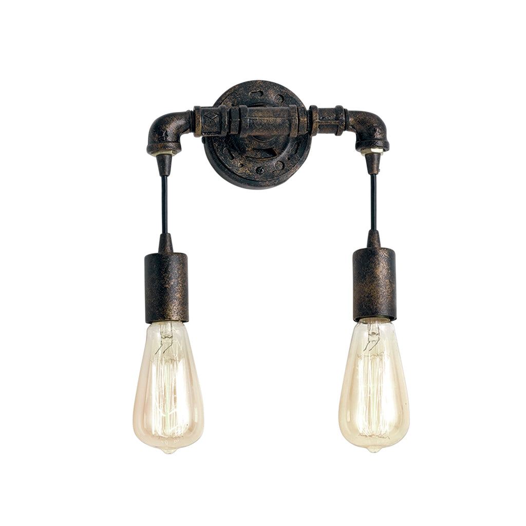Applique AMARCORD a doppia luce in metallo invecchiato - FT-FeelThe