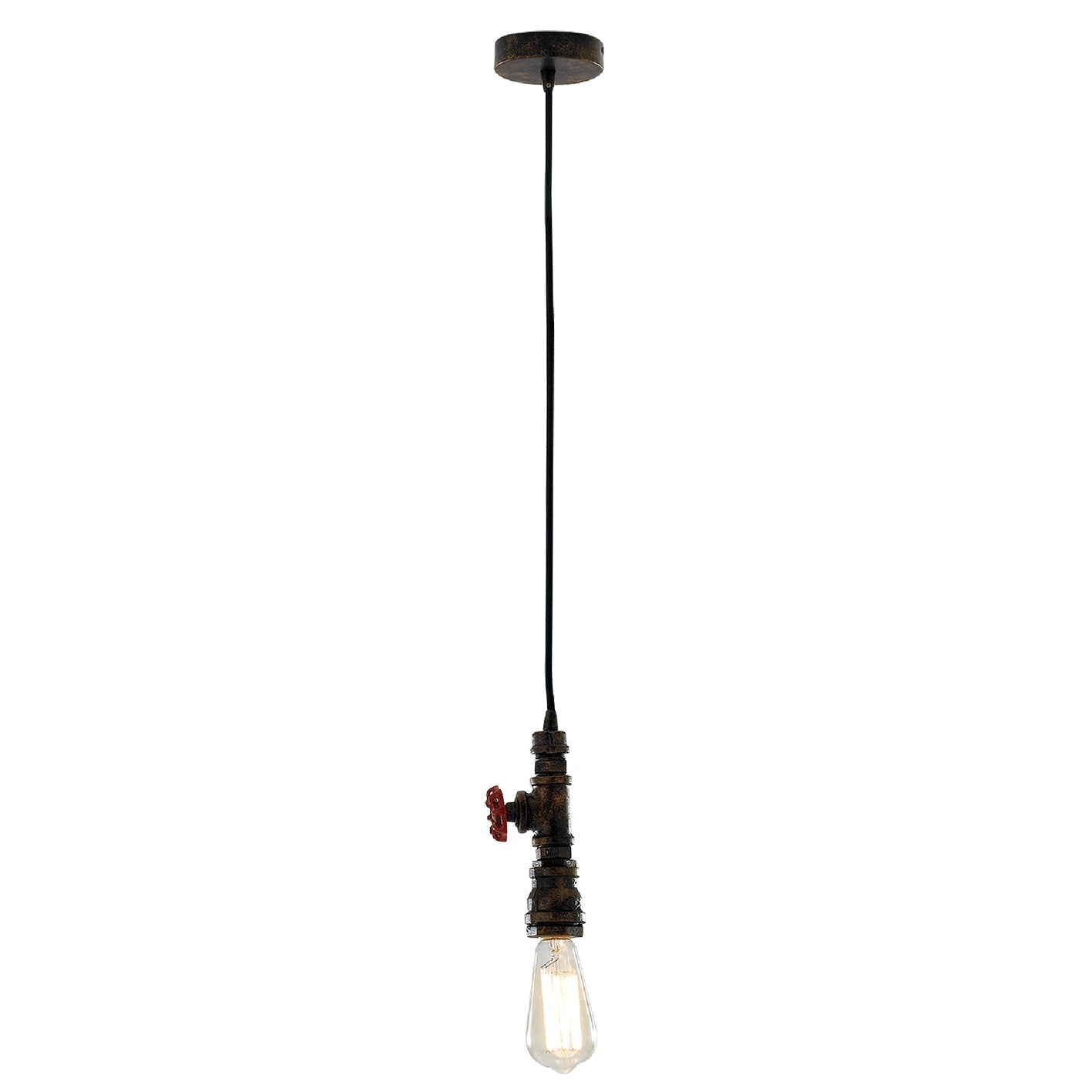 Lampadario a sospensione AMARCORD in metallo invecchiato stile industrial - FT-FeelThe