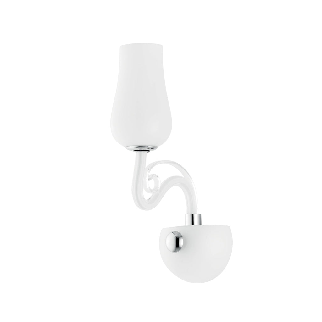 Applique da parete ANGEL in vetro soffiato bianco - FT-FeelThe