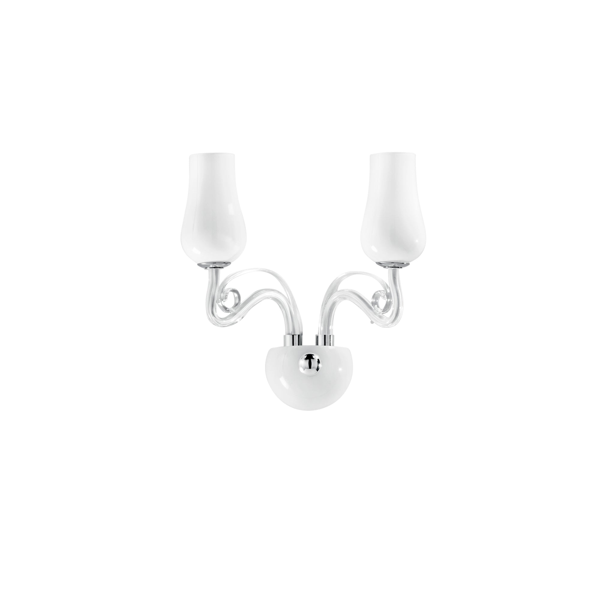 Applique da parete ANGEL in vetro soffiato bianco - FT-FeelThe