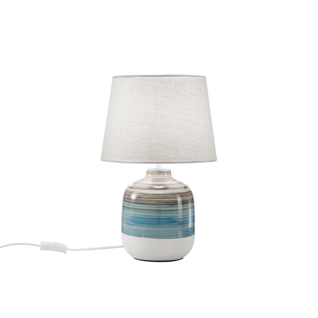 Lume APACHE grigio \ azzurro 1XE27 25X25X39CM - FT-FeelThe