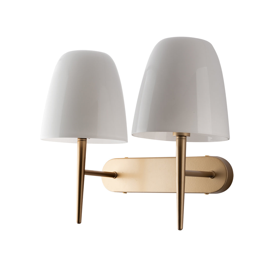 Applique da parete ARES con doppio diffusore in vetro - FT-FeelThe