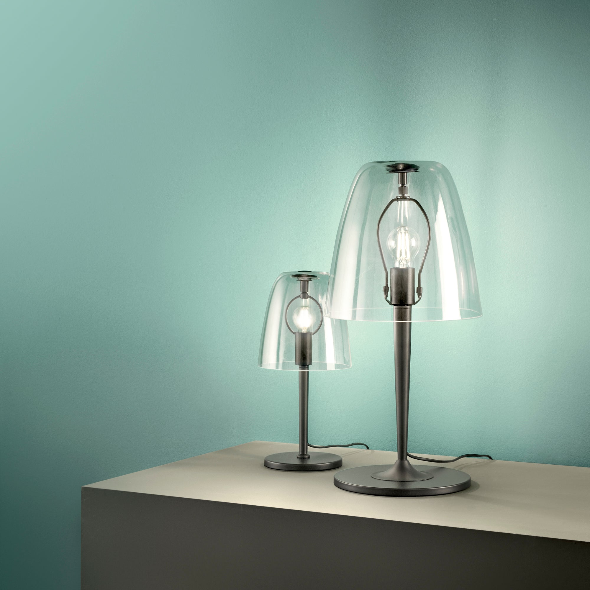 Lampada da tavolo ARES in vetro soffiato 56 cm - FT-FeelThe