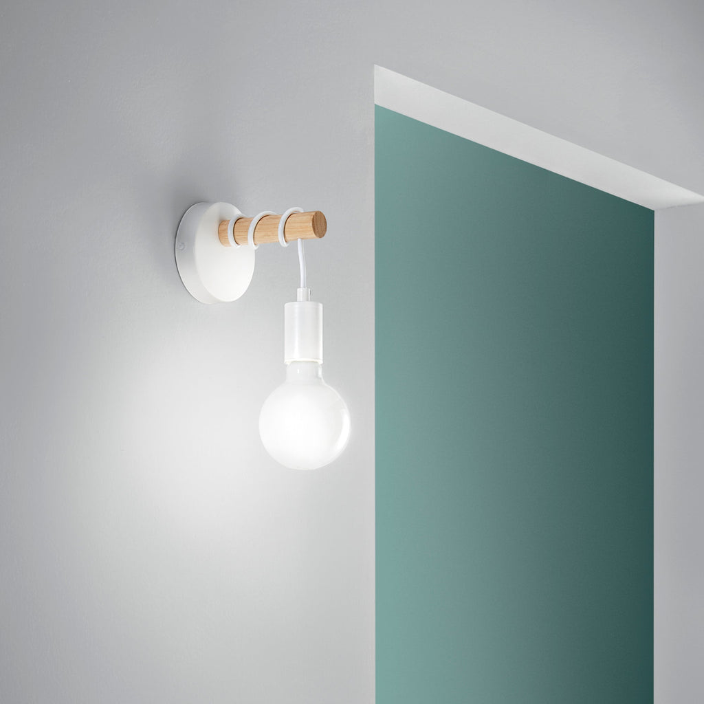 Applique ARIZONA in legno naturale e metallo - FT-FeelThe