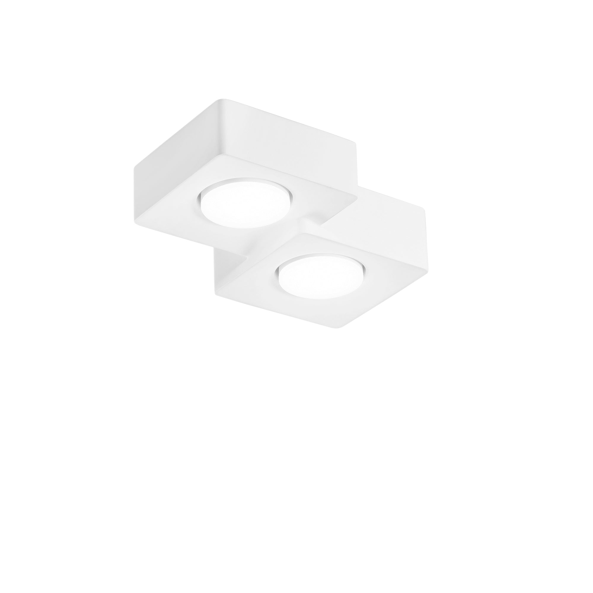 Plafoniera ATHEN quadrata in gesso verniciabile - FT-FeelThe