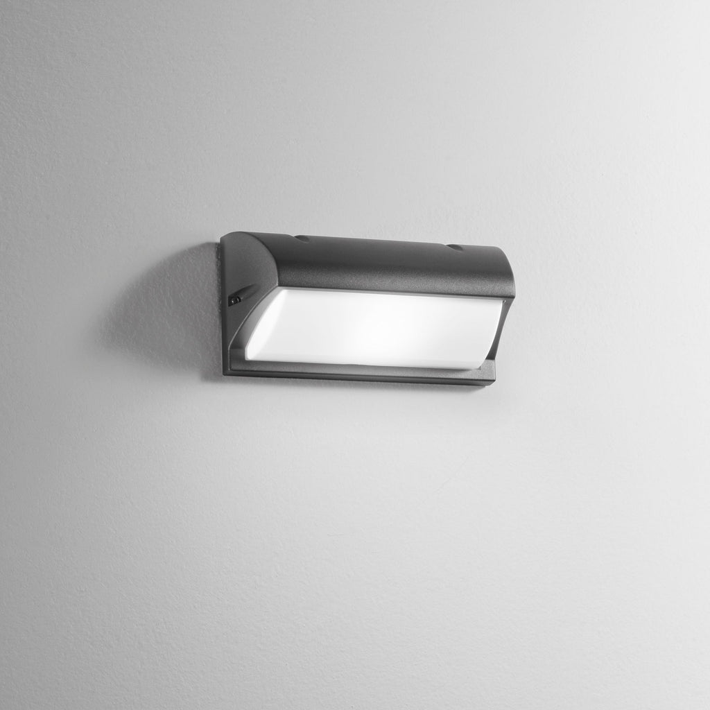 Applique per esterni ATLANTA in alluminio con diffusore opale - FT-FeelThe