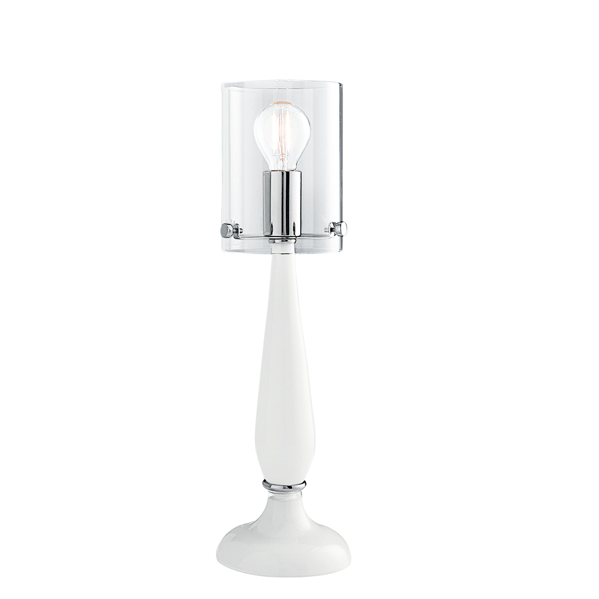 Lampada da tavolo trasparente AURORA in vetro soffiato con diffusore in vetro - FT-FeelThe
