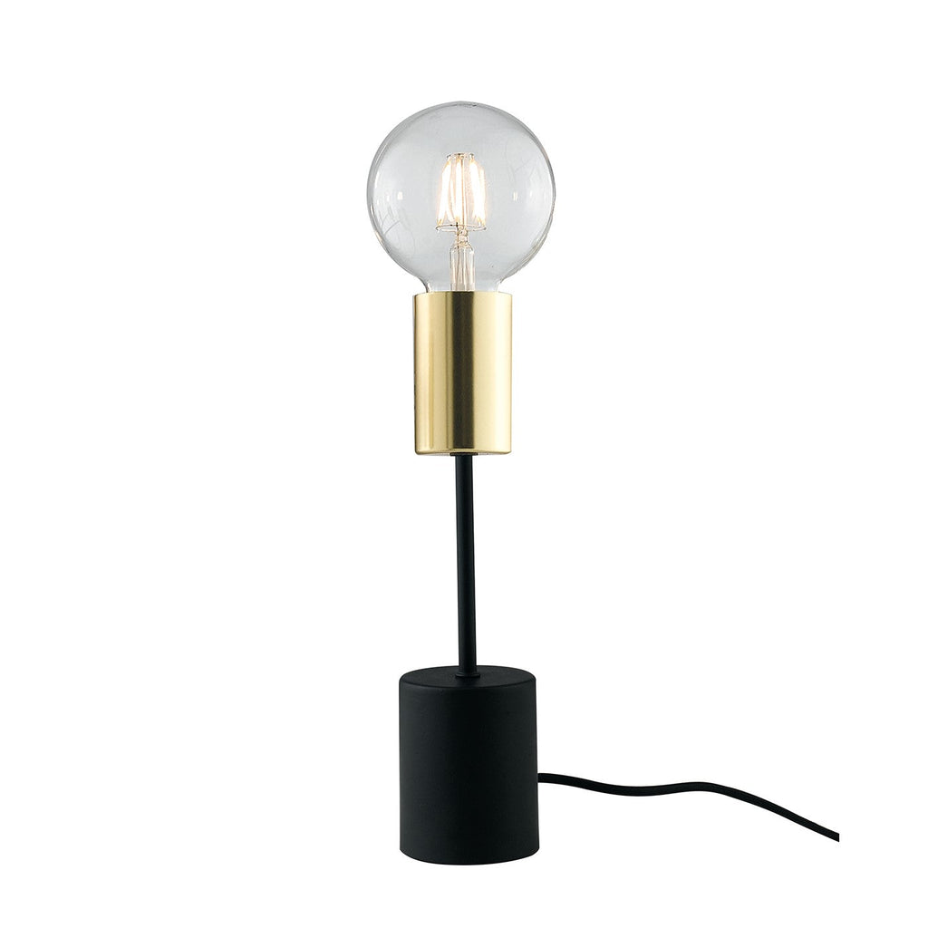 Lampada da tavolo AXON in metallo e cavo in tessuto - FT-FeelThe