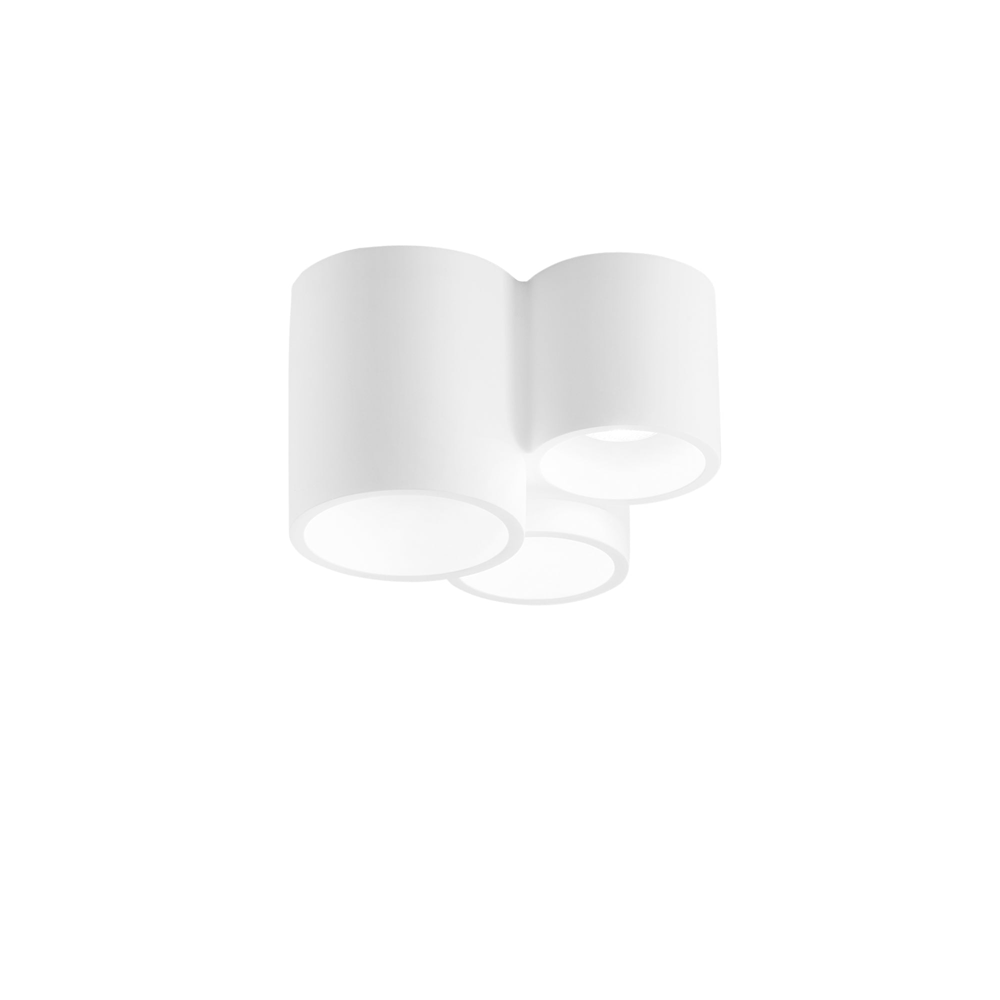Plafoniera BANJIE cilindrica in gesso verniciabile - FT-FeelThe