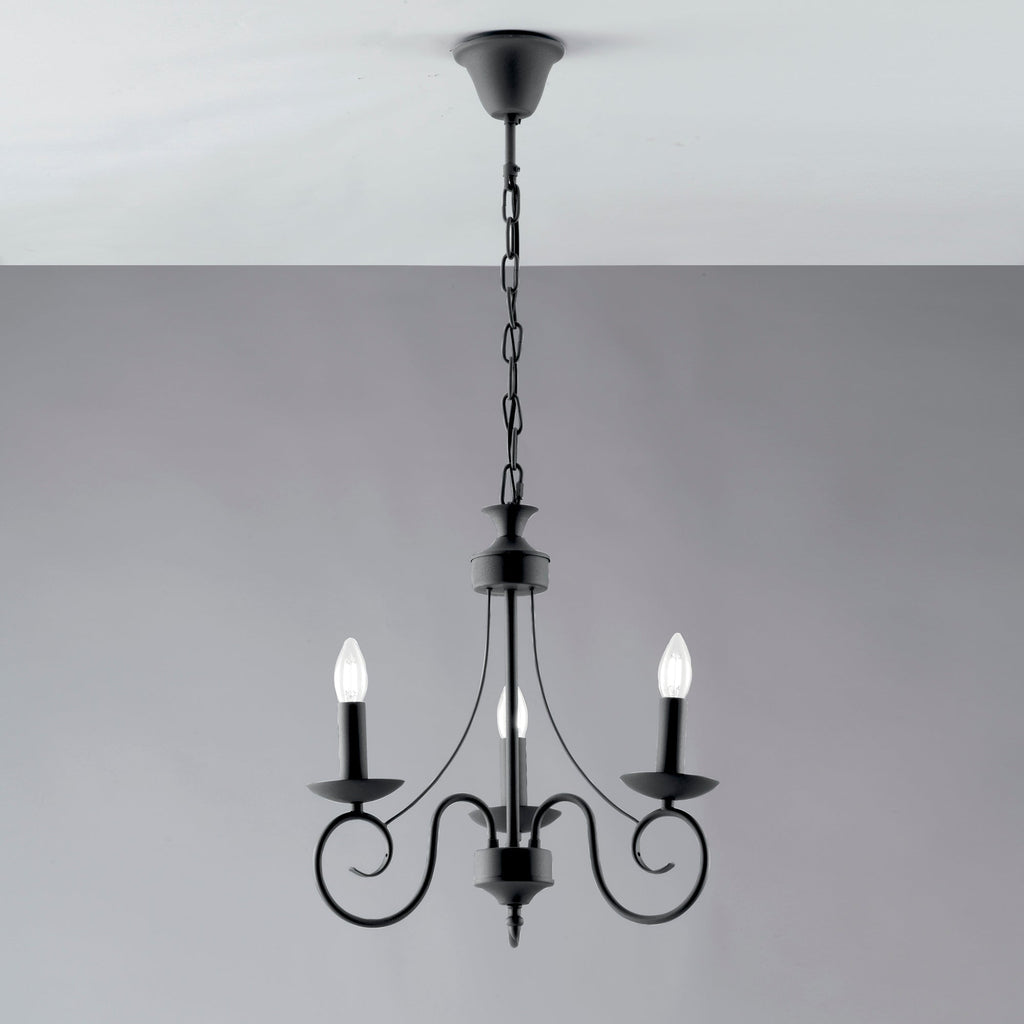 Lampadario a sospensione BEATRICE, tre luci - FT-FeelThe