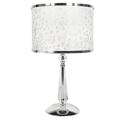 Lampada da tavolo BOEME in metallo, cristalli e tessuto decorato - FT-FeelThe