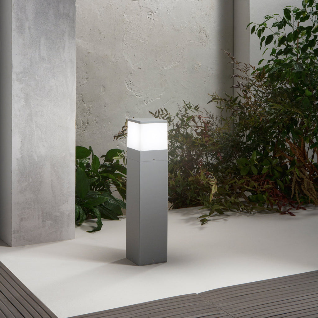 Paletto alluminio BOOSTER E27 silver IP54 - FT-FeelThe