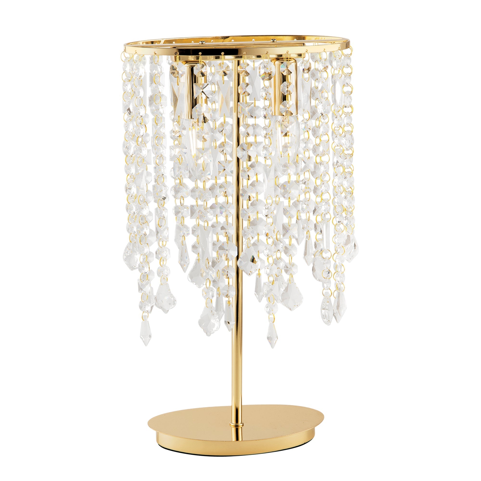 Lampada da tavolo oro BREEZE in metallo e cristalli - FT-FeelThe