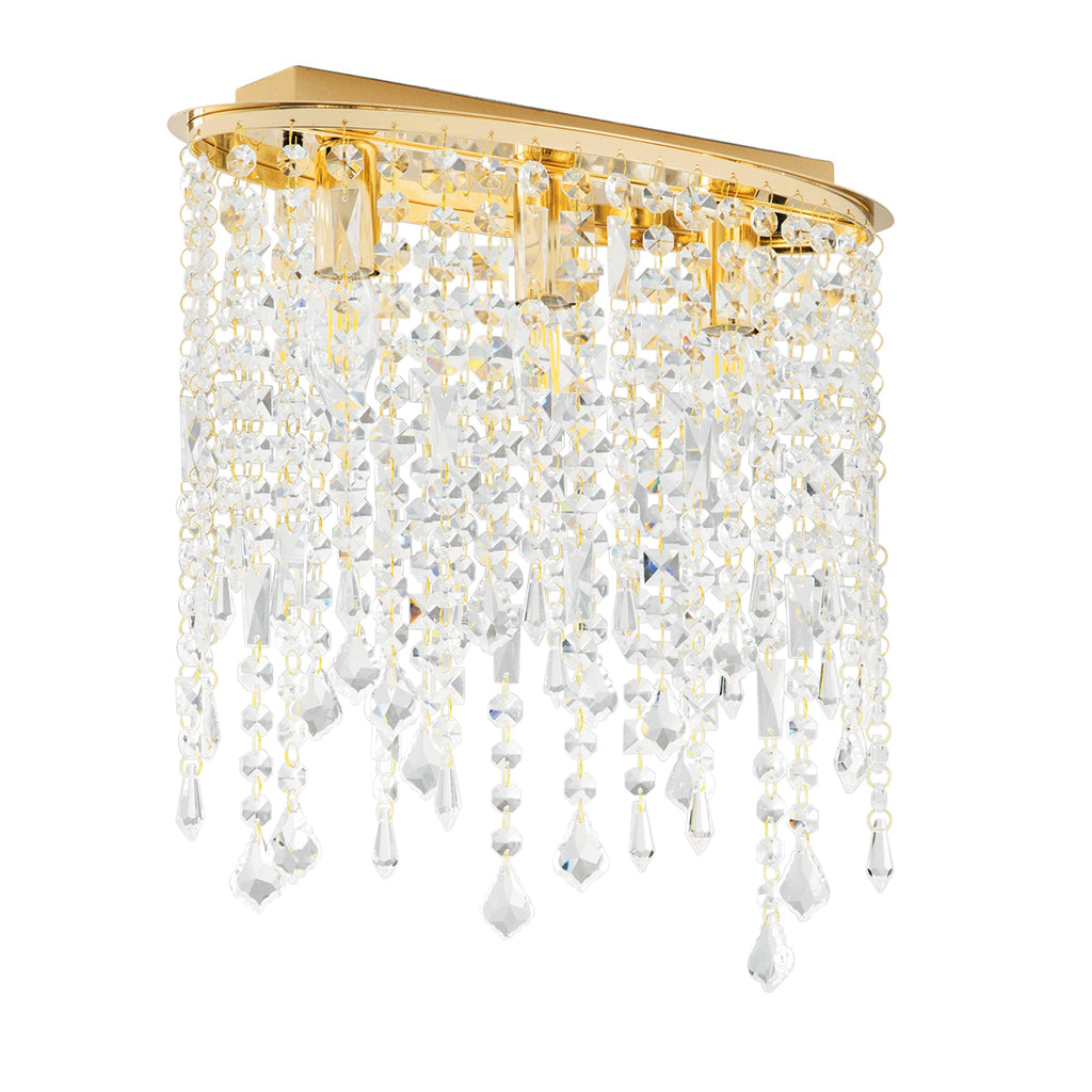 Plafoniera BREEZE in metallo e pendenti in cristallo - FT-FeelThe
