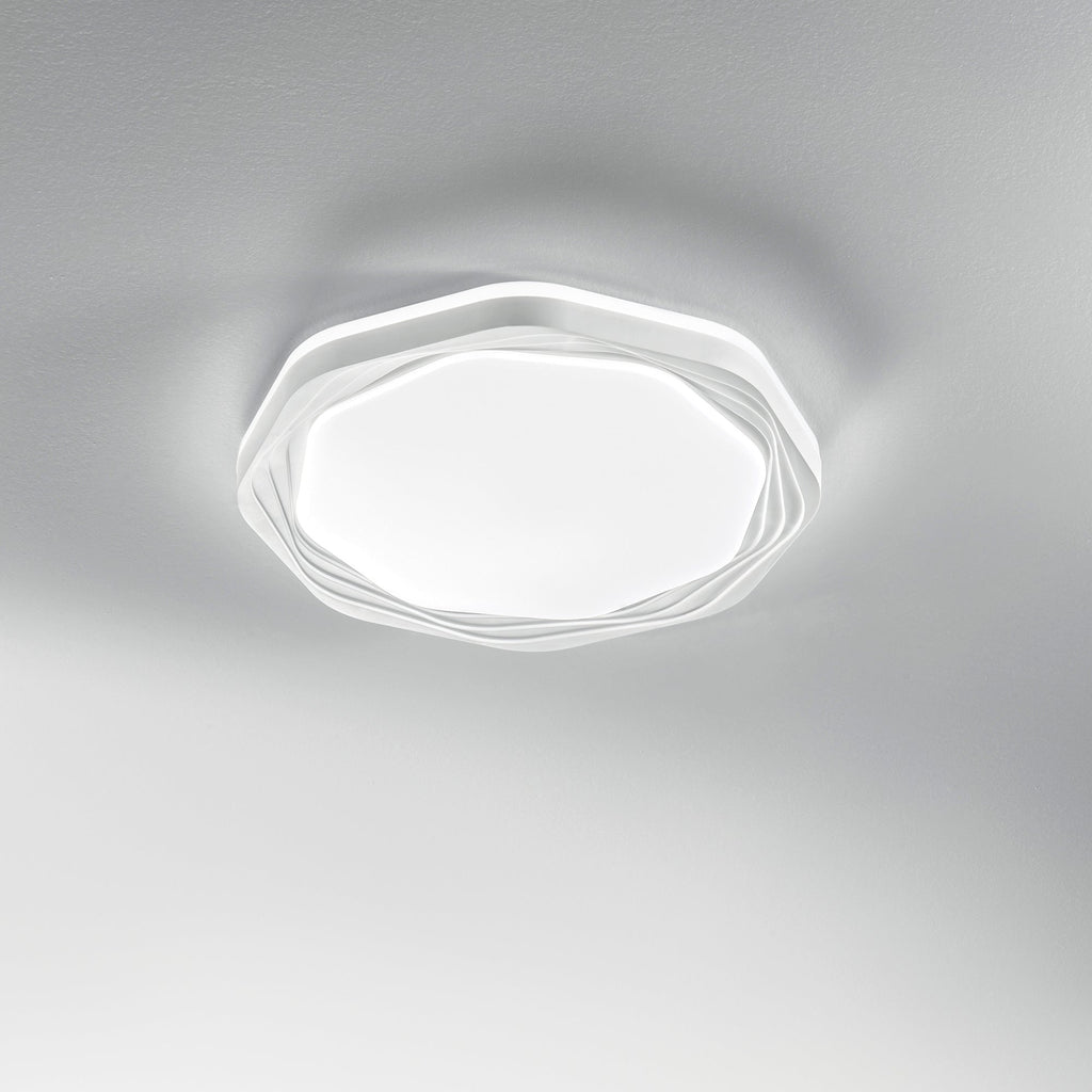 Plafoniera LED DAISY con retroilluminazione, CCT+ dimmer e funzione WIFI - FT-FeelThe