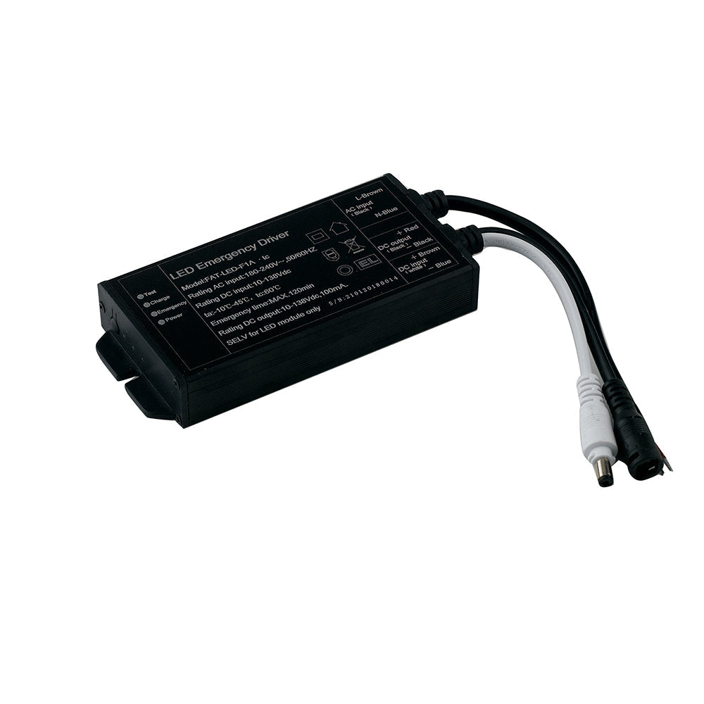 Driver di emergenza Output 10-120V, 3-40W con batteria da 120 minuti 13,1 x 5,5 x 2,1 cm. - FT-FeelThe