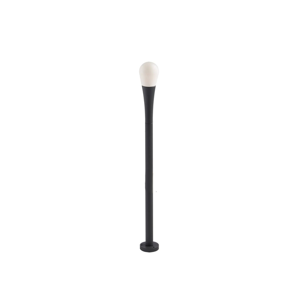Paletto per esterni Drop in alluminio antracite con picchetto incluso (1xG9) - FT-FeelThe