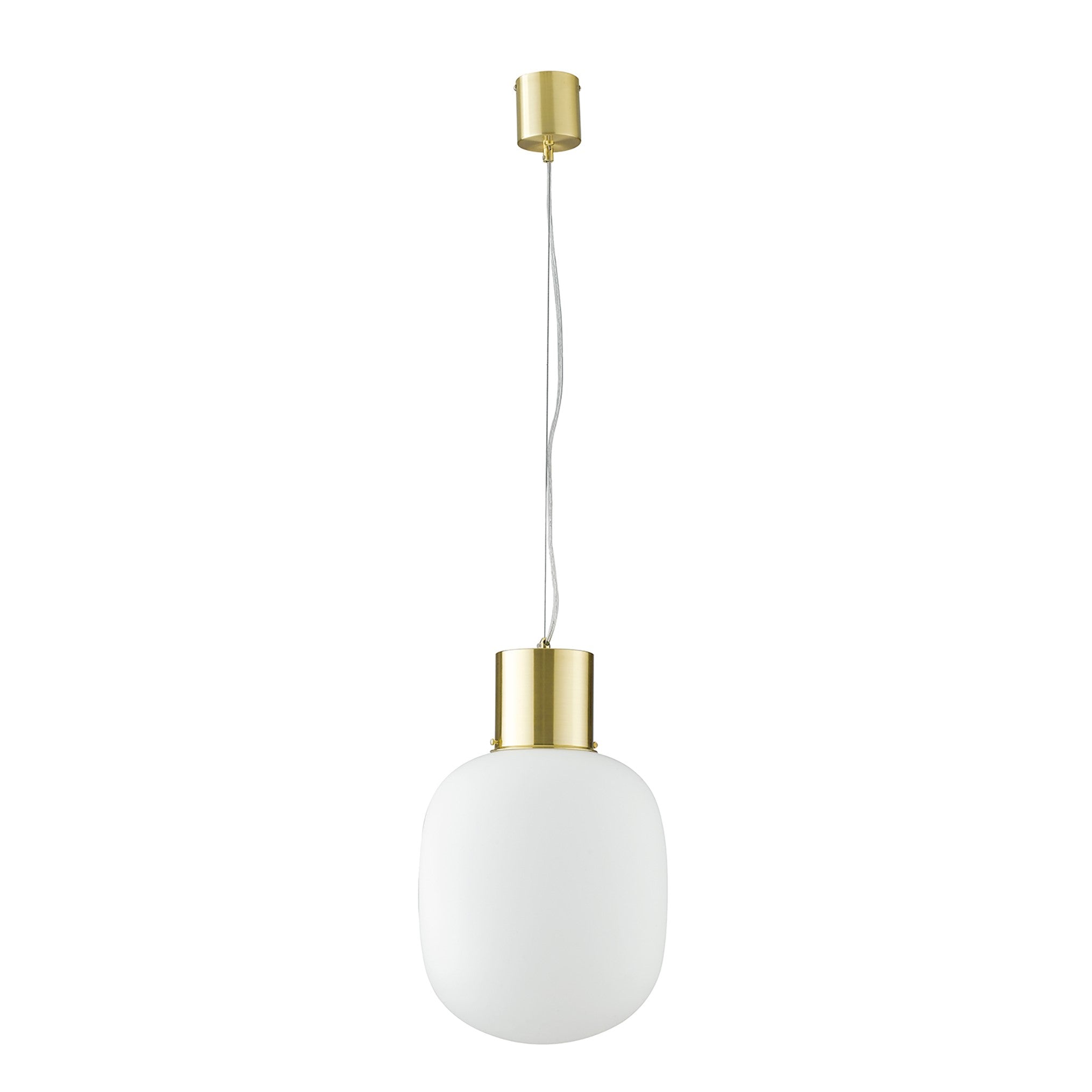 Lampadario a sospensione FELLINI in metallo cromo o oro, 30 cm. - FT-FeelThe