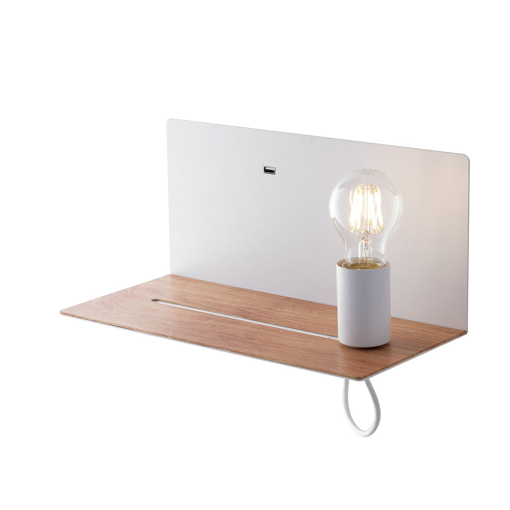 Applique FLASH in metallo con presa USB - FT-FeelThe