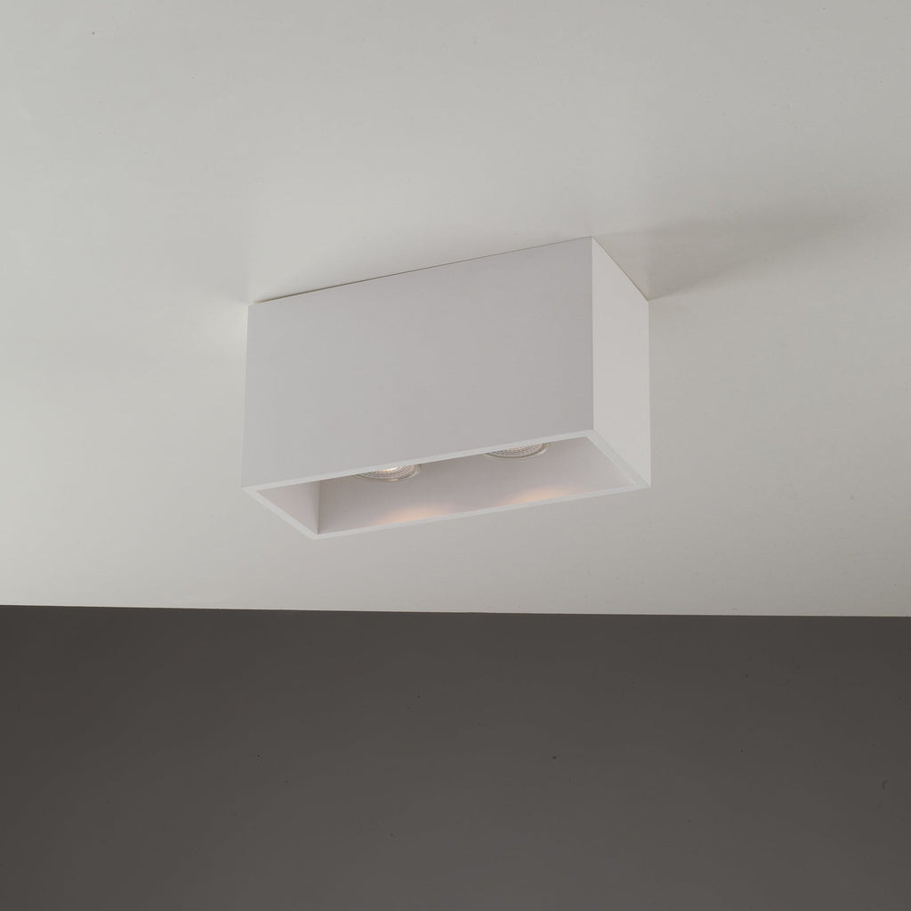 Plafoniera FOSTER in gesso bianco verniciabile - FT-FeelThe