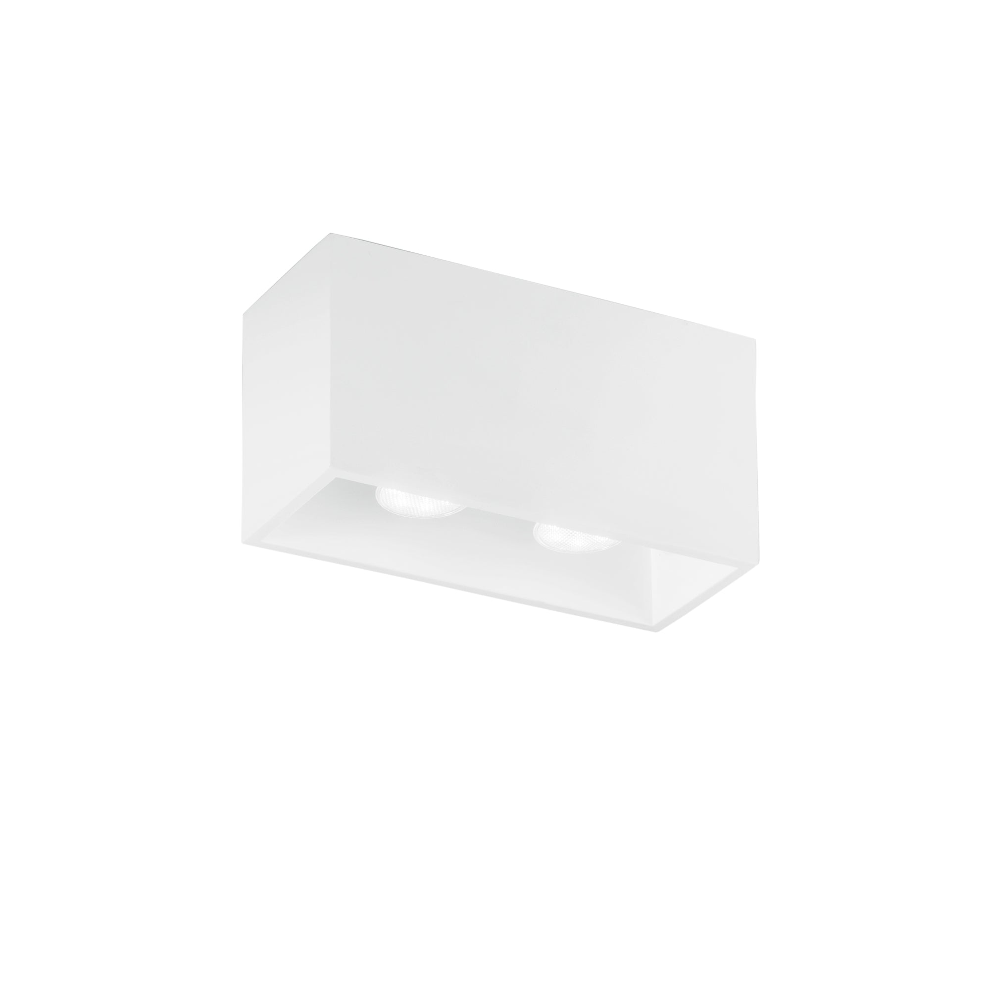 Plafoniera FOSTER in gesso bianco verniciabile - FT-FeelThe
