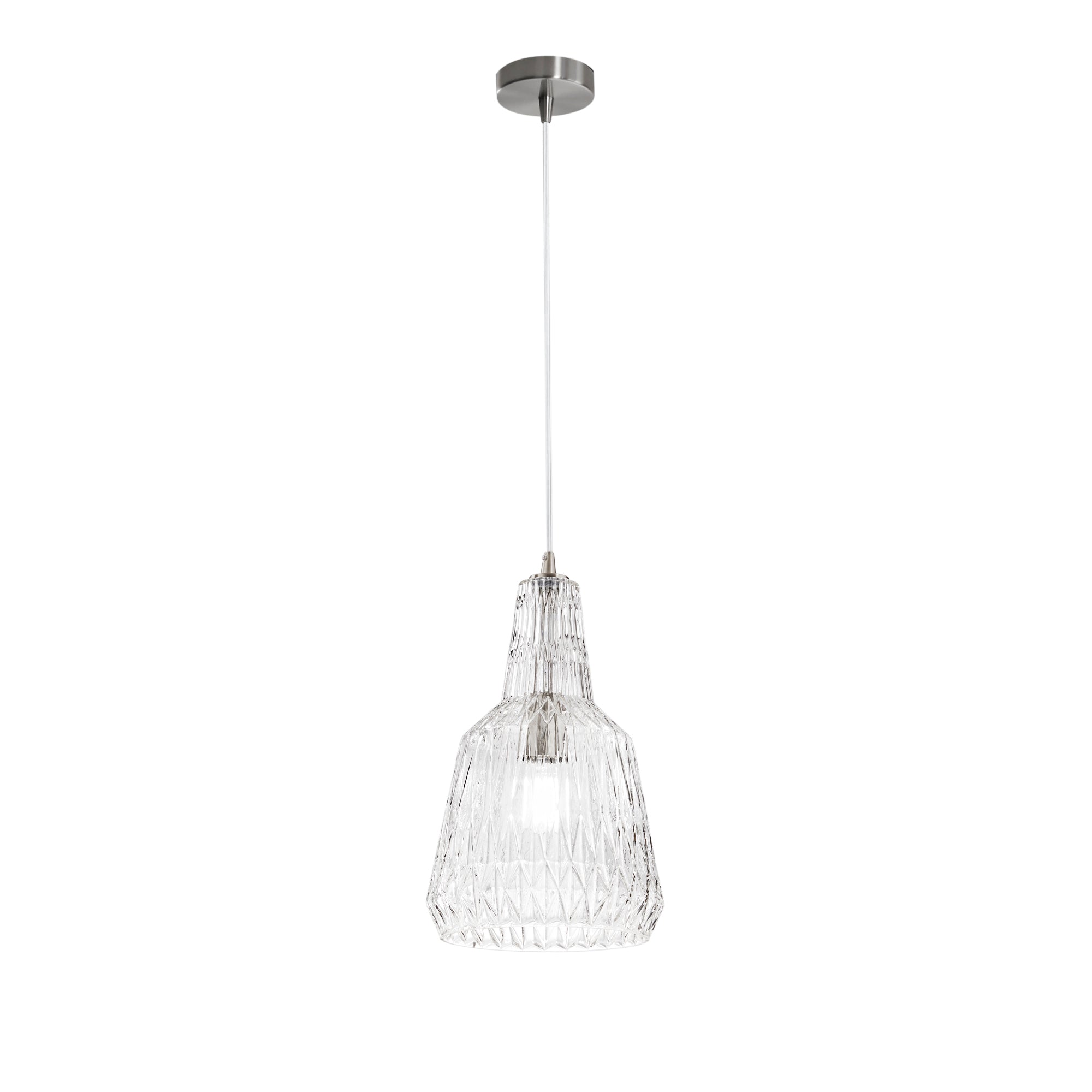 Sospensione GALWAY in vetro cristallo sfaccettato - FT-FeelThe