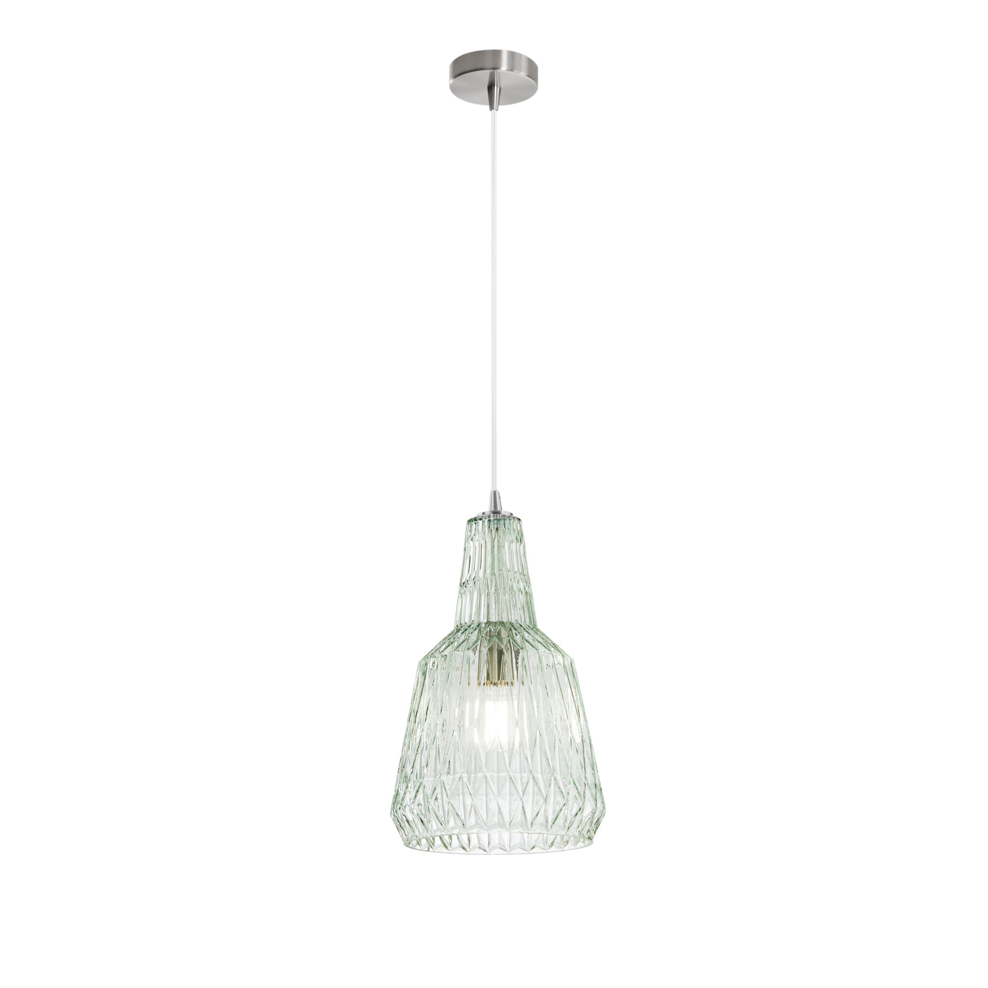 Sospensione GALWAY in vetro cristallo sfaccettato - FT-FeelThe