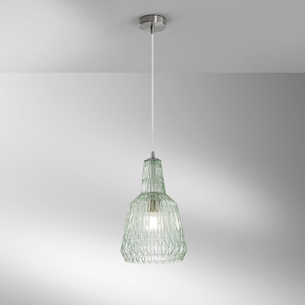 Sospensione GALWAY in vetro cristallo sfaccettato - FT-FeelThe