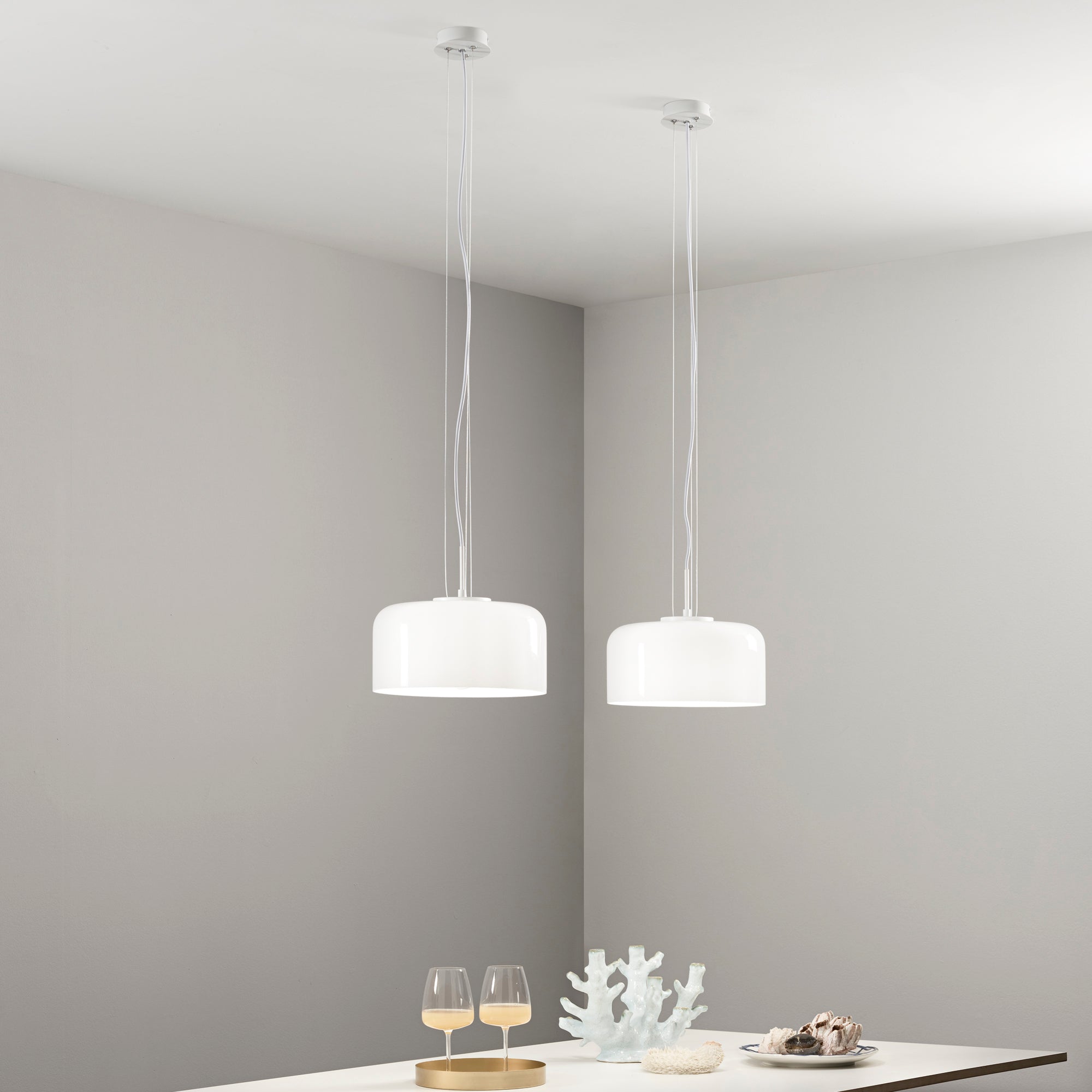 Lampadario a sospensione GIBUS in vetro soffiato - FT-FeelThe