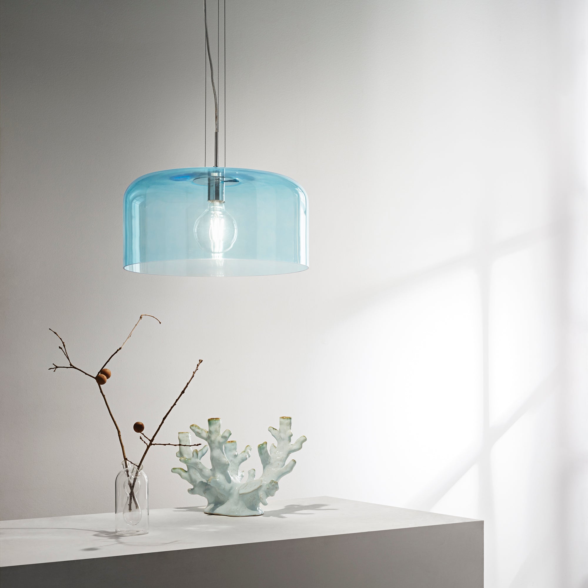 Lampadario a sospensione GIBUS in vetro soffiato - FT-FeelThe