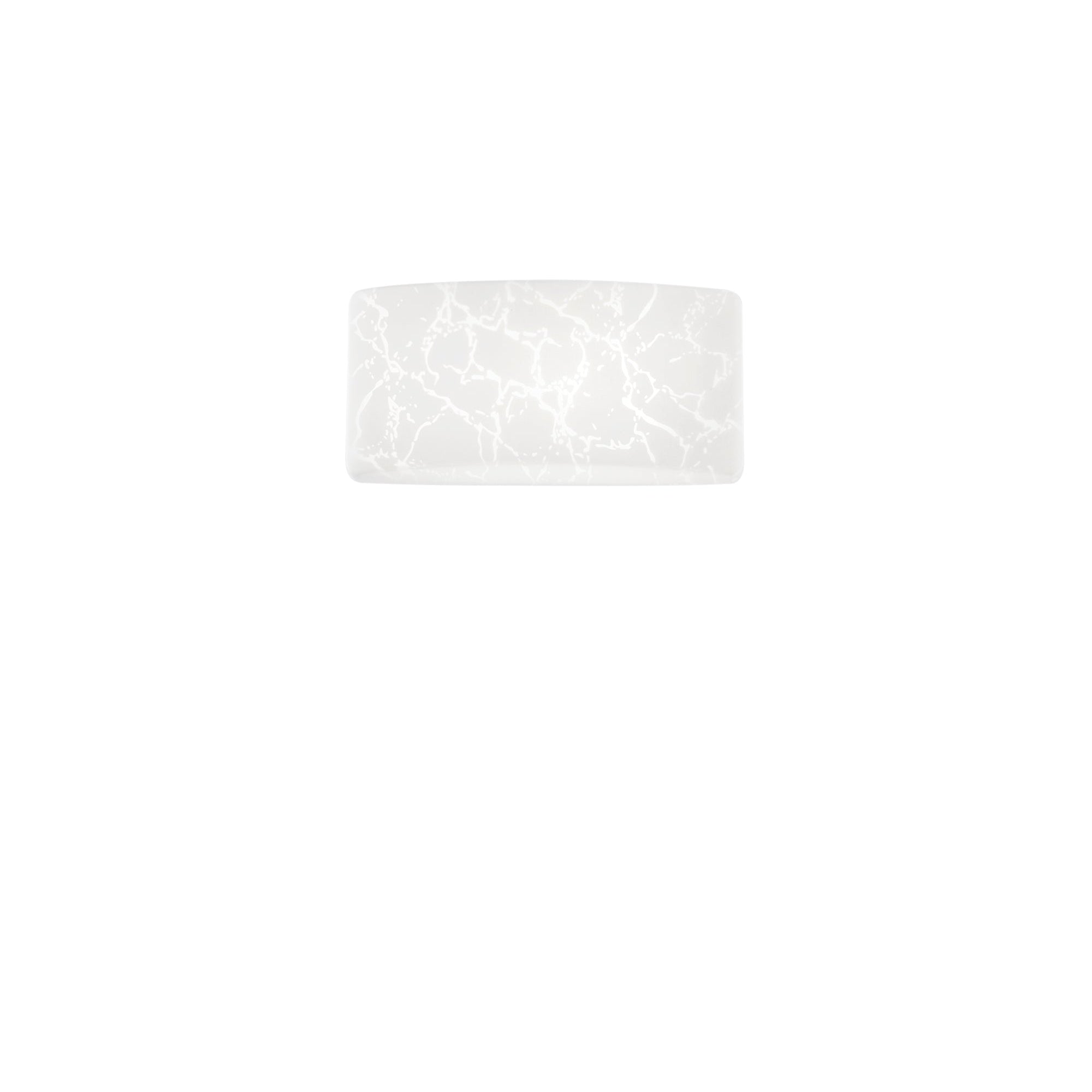 Applique Growler in vetro bianco satinato