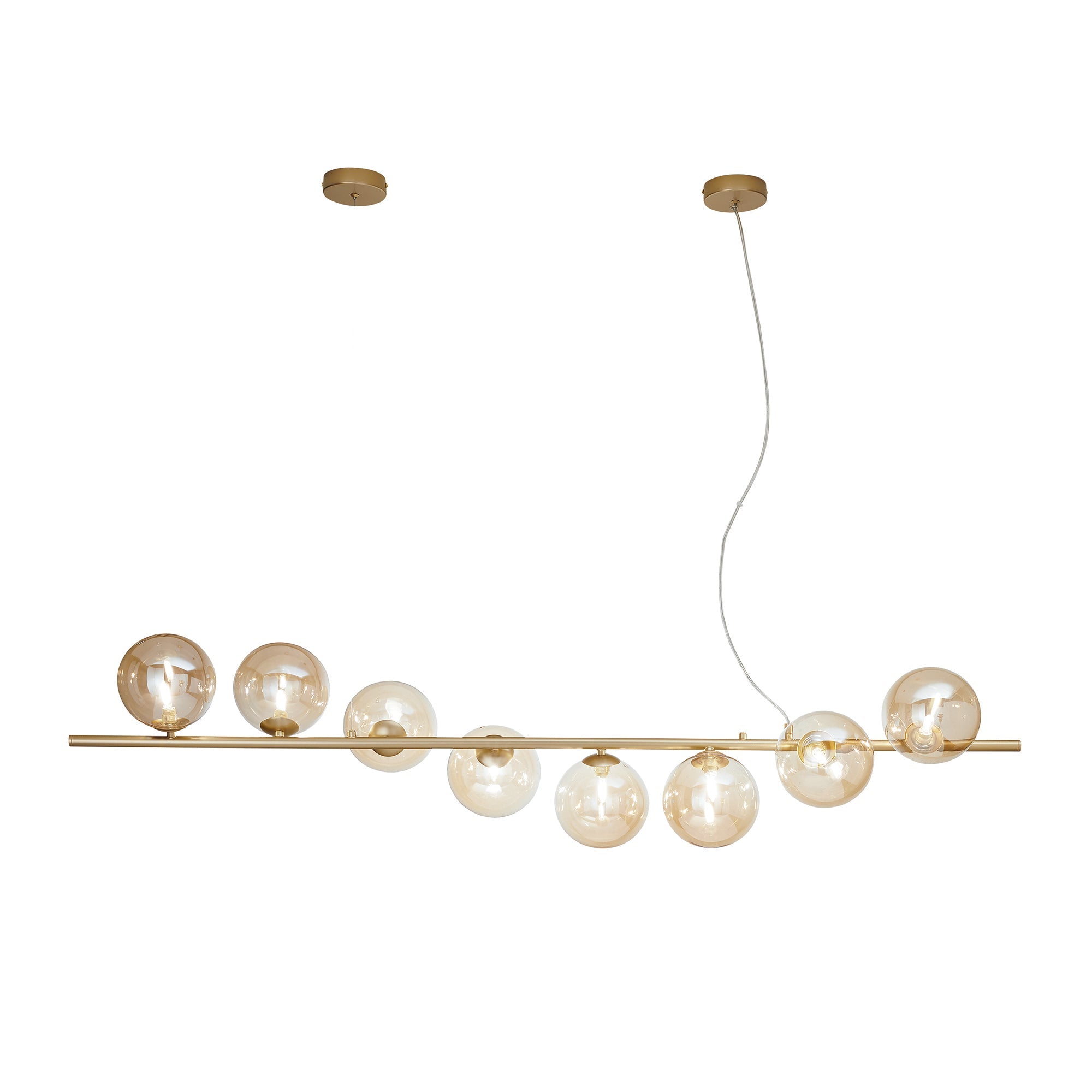 Lampadario a sospensione HONEY con otto diffusori in vetro soffiato - FT-FeelThe