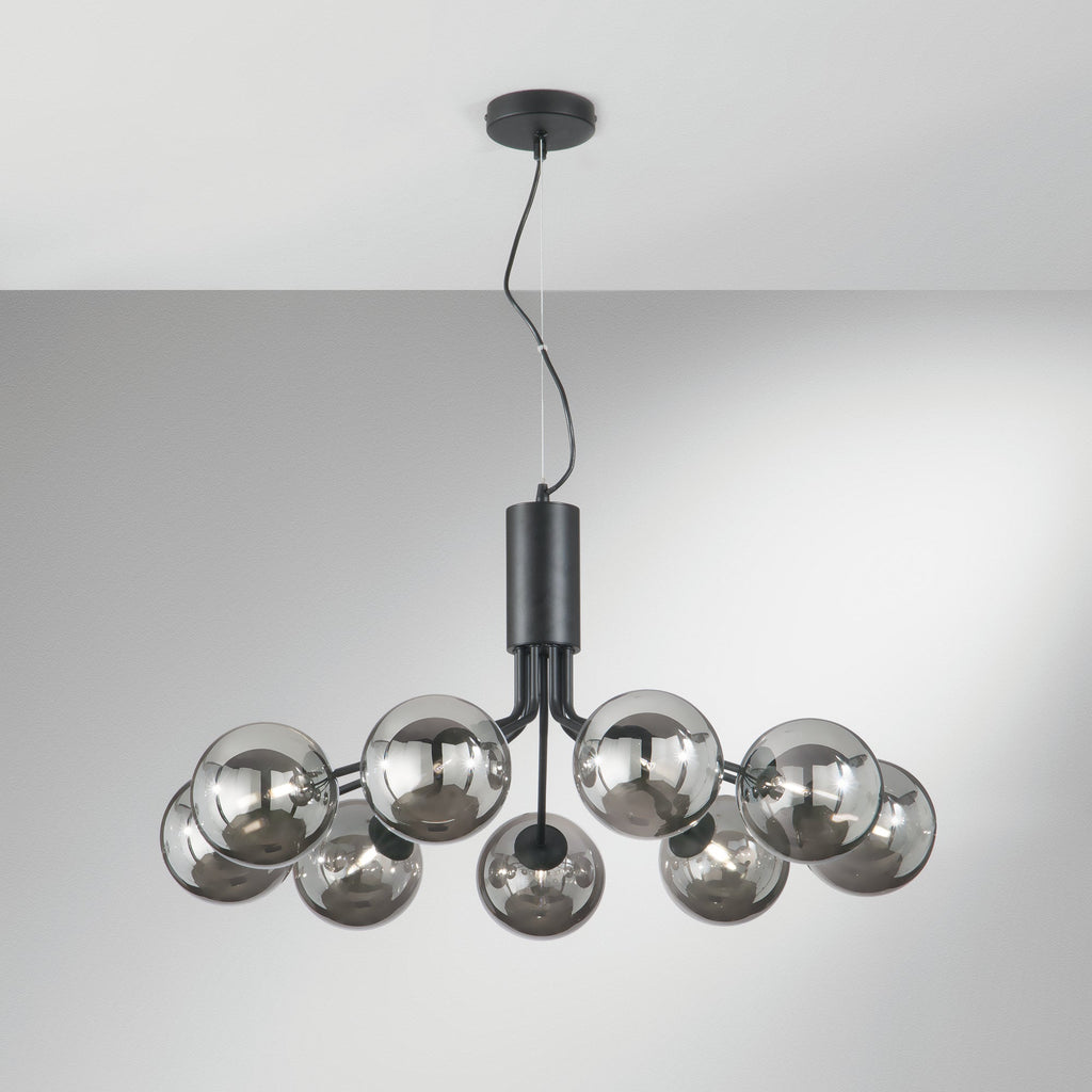 Lampadario a sospensione HONEY con nove diffusori in vetro soffiato - FT-FeelThe