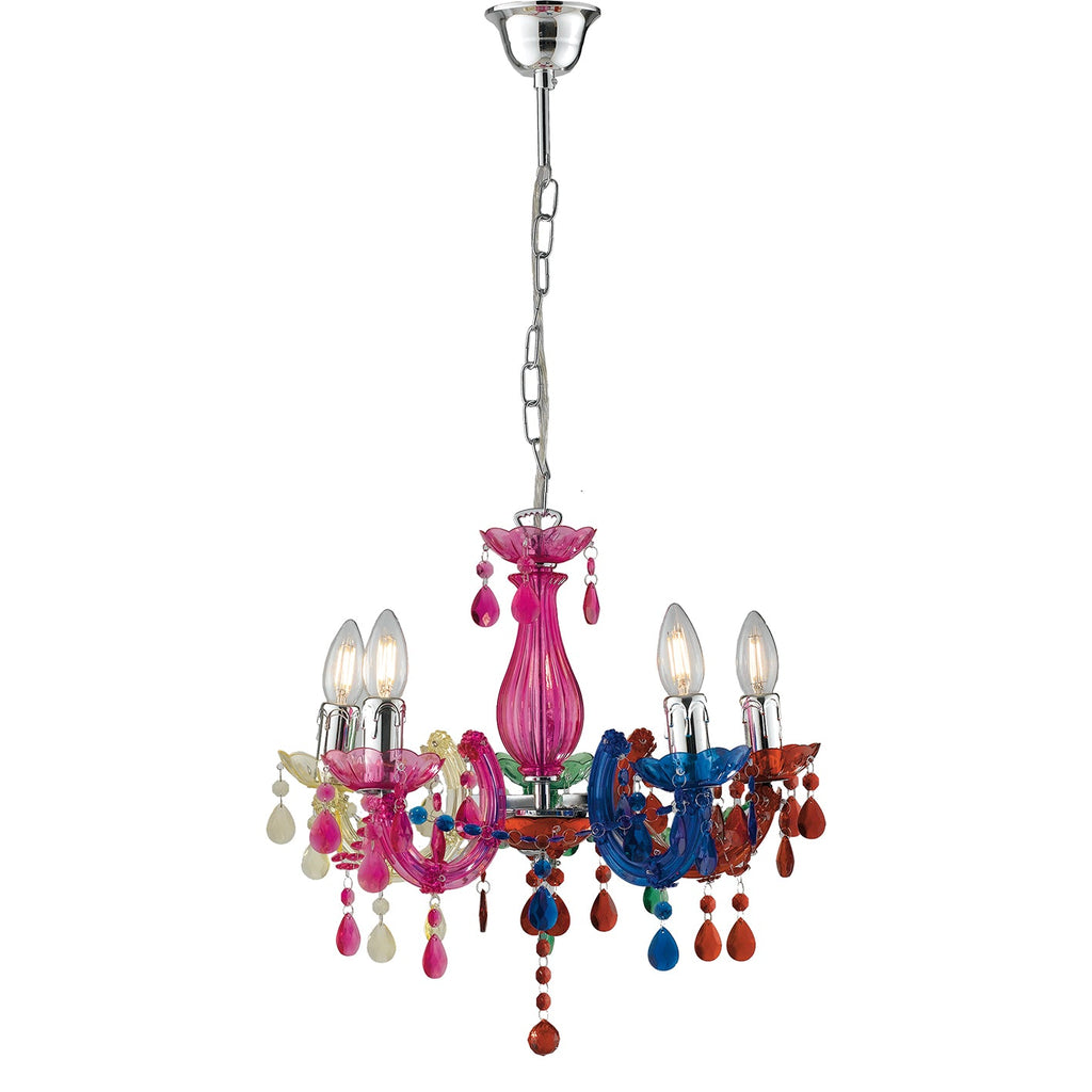 Lampadario a sospensione Houston in acrilico (5xE14) - FT-FeelThe