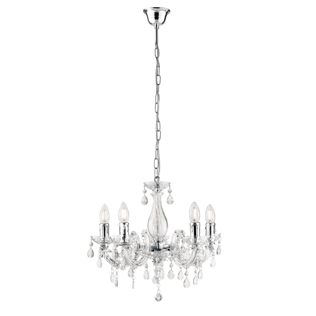 Lampadario a sospensione Houston in acrilico (5xE14) - FT-FeelThe